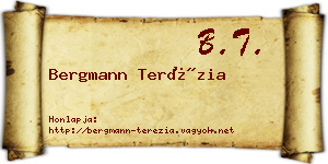 Bergmann Terézia névjegykártya